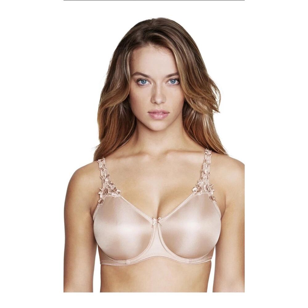 NWOT Dominique Mystique Full Comfort Fit Seamless Minimizer Bra Size 42H Beige